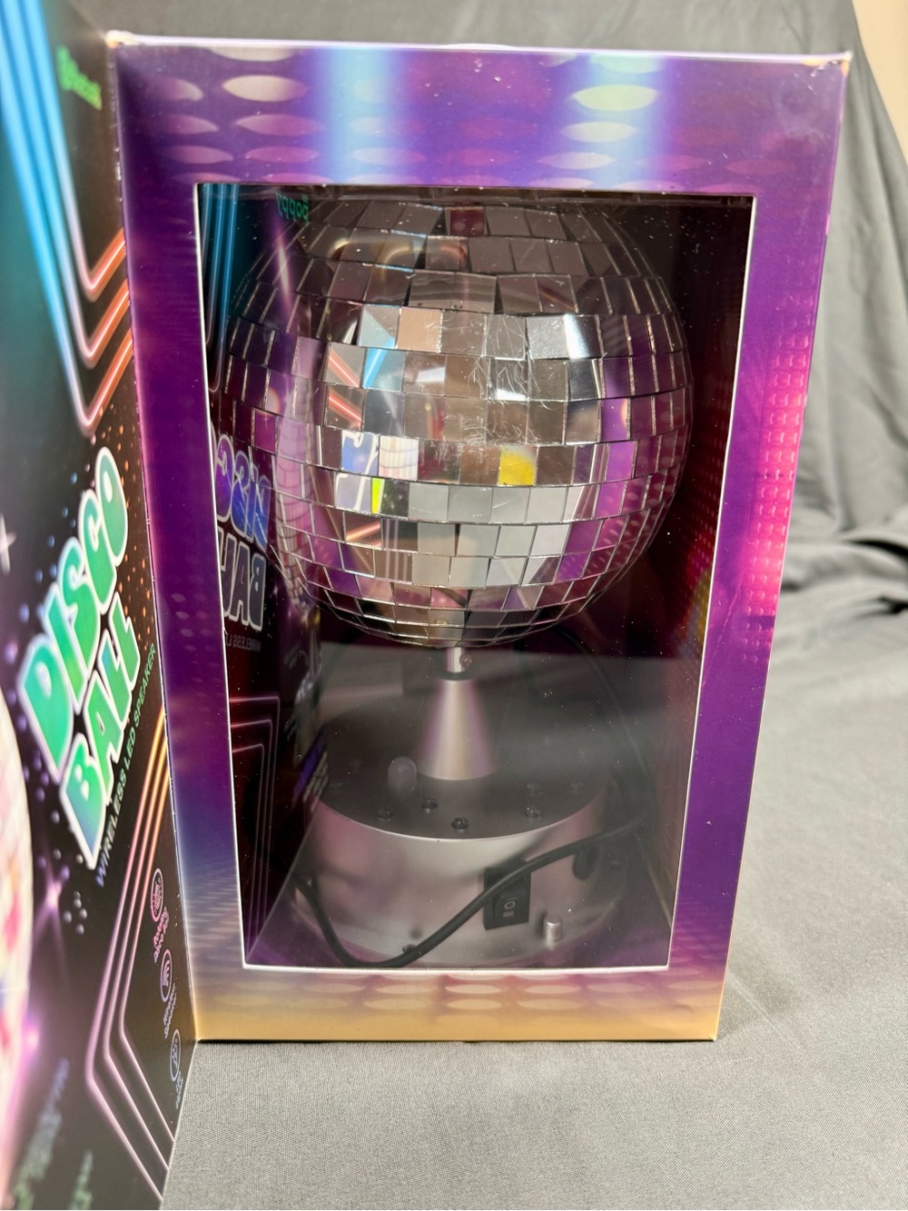 Disco Ball Party Light - Silver Mirror Sphere by